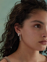 Maya CZ Silver Huggies EARRINGS TONIMAY 