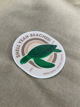 Sticker - Green Turtle Pun STICKERS SAILFISH CREATIVE 
