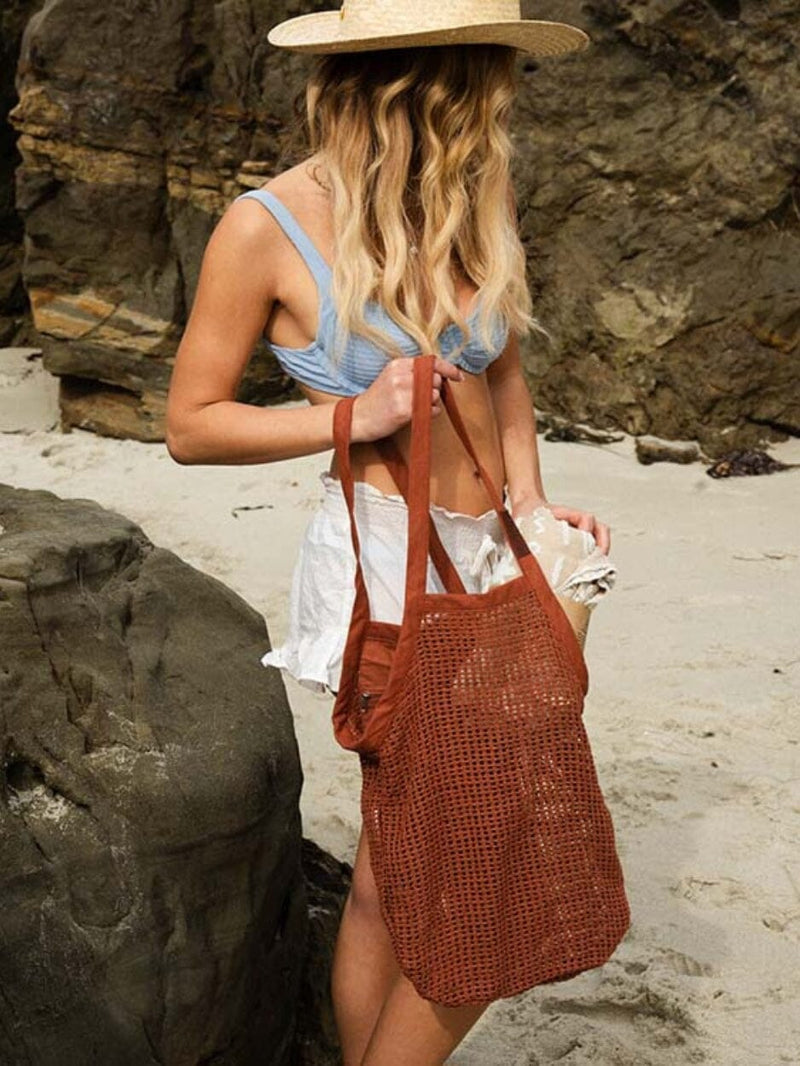 Net Market Bag - Terracotta MARKET BAG SAND CLOUD 