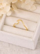 Textured Wave Ring - Gold RINGS MIDSUMMER STAR 