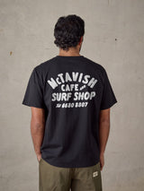 Surf Shop Cafe Tee - Black T-SHIRT McTAVISH 