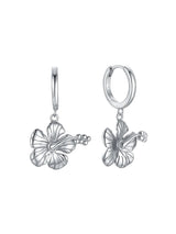 Hibiscus Hoops Sterling Silver EARRINGS MALAKAI THE LABEL 