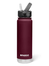 750mL Insulated Bottle w/ Straw Lid From Project Pargo BPA and Toxic Free - Wild Cherry DRINK BOTTLE PROJECT PARGO 