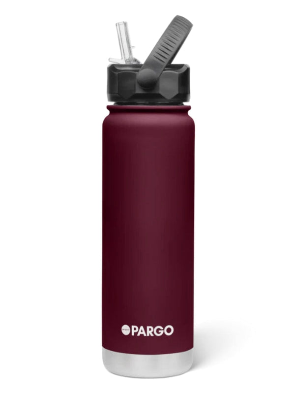 750mL Insulated Bottle w/ Straw Lid From Project Pargo BPA and Toxic Free - Wild Cherry DRINK BOTTLE PROJECT PARGO 
