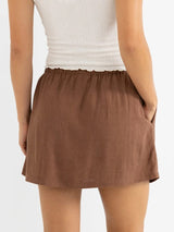 Beach Side Skort - Chocolate SKIRTS RHYTHM 