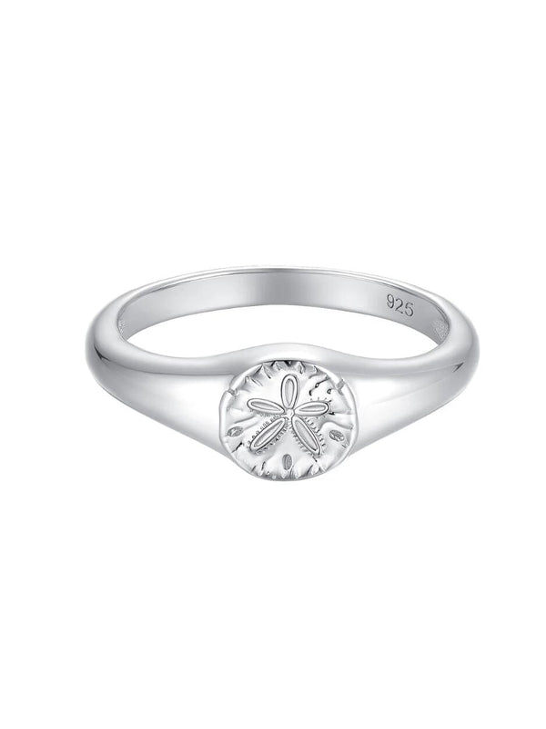 Sand Dollar Ring in Sterling Silver RINGS MALAKAI THE LABEL 