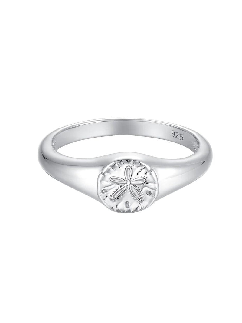 Sand Dollar Ring in Sterling Silver RINGS MALAKAI THE LABEL 
