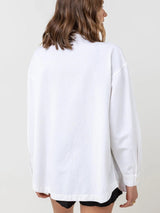 Classic Oversized Shirt - White TOP RHYTHM 