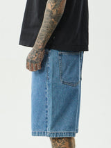 Lil C - Denim Baggy Short 22” - Worn Blue SHORTS AFENDS 