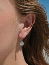 Sand Dollar Hoops in Sterling Silver EARRINGS MALAKAI THE LABEL 