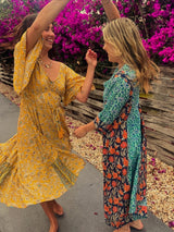 Sunflower Dress - Sun MIDI DRESS ISLE OF WILD 