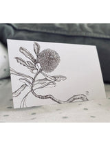 coastal banksia flower - small greeting card CARDS GE WARBURTON 