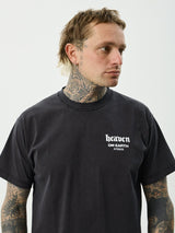 Heaven Heavyweight Boxy Tee - Stone Black T-SHIRT AFENDS 