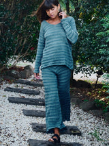 Signature Stripe Pants - Teal PANTS ORBIT THE LABEL 