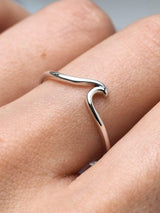 Dainty Ocean Ripple Ring - Silver RINGS MIDSUMMER STAR 