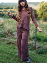 Signature Stripe Pants - Cocoa PANTS ORBIT THE LABEL 