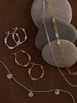 Willow Hoops - Silver EARRINGS MIDSUMMER STAR 