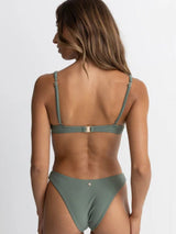 Classic Underwire Top - Olive SWIM TOP RHYTHM 
