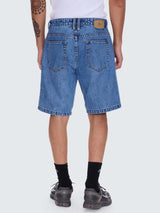 Mid Slacker Relaxed Denim Short - Deep Vintage Blue SHORTS THRILLS 