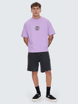 Peace Power Embro Box Crop Tee - Lupine T-SHIRT THRILLS 