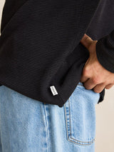 Classic Waffle Knit - Vintage Black JUMPER RHYTHM 