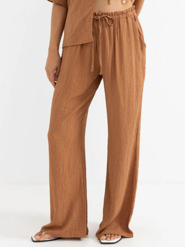 Airlie Beach Pant - Almond PANTS RHYTHM 