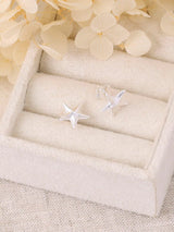 Dainty Starfish Studs - Silver EARRINGS MIDSUMMER STAR 