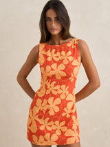 Melia Floral Mini Dress - Red MINI DRESSES RHYTHM 