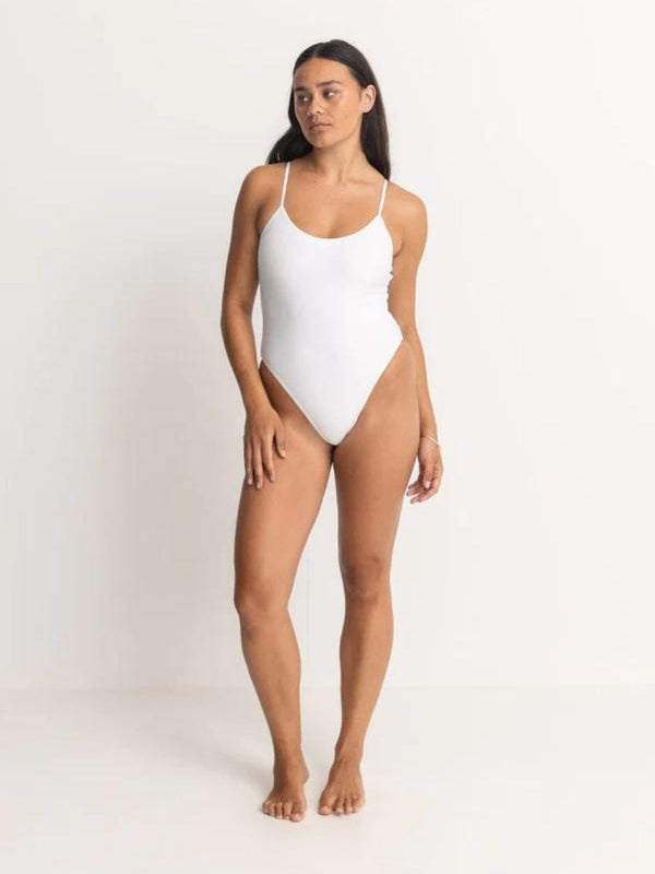 Classic Minimal One Piece - White ONE PIECE RHYTHM 