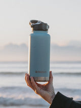 950mL Insulated Drink Bottle w/ Straw Lid - BPA and Toxic Free - Bay Blue INSULATED DRINK BOTTLE PROJECT PARGO 