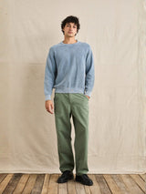 Polu Crew Knit - Washed Blue JUMPER RHYTHM 