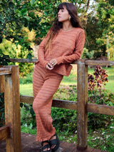 Signature Stripe Sweater - Tangerine JUMPER ORBIT THE LABEL 