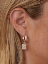 Starry Night Silver Huggies EARRINGS TONIMAY 