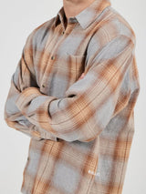 Campus Check Long Sleeve Shirt - Dove Grey LONG SLEEVE ROLLAS JEANS 