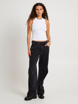 95 Mid Baggy Washed Black Jeans - Heidi JEANS ABRANDJEANS 
