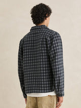 Jacquard Check LS Shirt - Charcoal JACKETS RHYTHM 