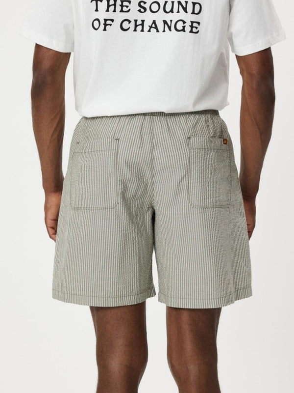 Seersucker Stripe Jam - Olive SHORTS RHYTHM 