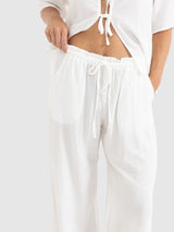 Airlie Beach Pants - White PANTS RHYTHM 