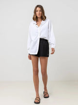 Classic Oversized Shirt - White TOP RHYTHM 