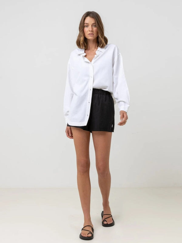 Classic Oversized Shirt - White TOP RHYTHM 