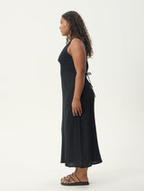 Focus Tully - Seersucker Maxi Dress - Black MAXI DRESSES AFENDS 