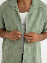 Oasis SS Shirt - Desert Grass BUTTON UP RHYTHM 
