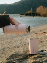 750mL Insulated Bottle w/ Straw Lid -  BPA and Toxic Free - Marshmallow Pink