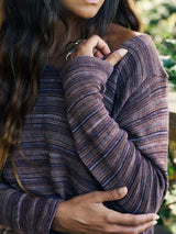 Signature Stripe Sweater - Cocoa JUMPER ORBIT THE LABEL 