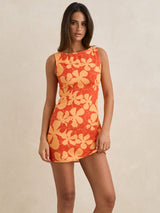 Melia Floral Mini Dress - Red MINI DRESSES RHYTHM 