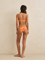 Melia Floral Tie Front Bandeau Top - Red SWIM TOP RHYTHM 