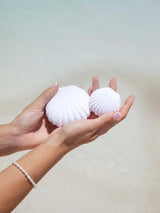 Sand Dollar Hoops in Sterling Silver EARRINGS MALAKAI THE LABEL 