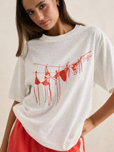 Melia Oversized T-shirt - Red T-SHIRT RHYTHM 