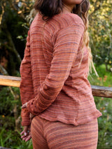 Signature Stripe Sweater - Tangerine JUMPER ORBIT THE LABEL 