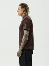 Vinyl Retro Tee - Washed Coffee T-SHIRT AFENDS 